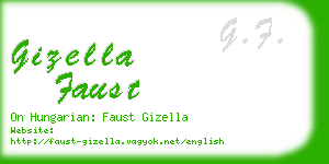 gizella faust business card